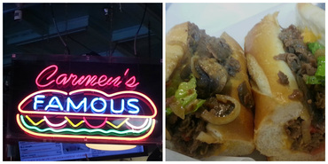 Cheesesteaks from Carmen's Famous Italian Hoagies and Cheesesteaks - Local Food Favorites at Popular Urban Markets