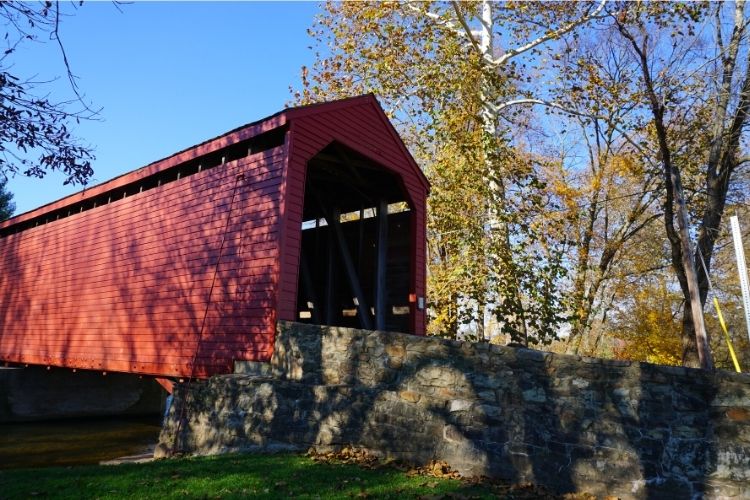 Here's a perfect day trip in the DC area. Take a short drive in Frederick County Maryland to find 3 covered bridges. Then head over to scenic Cunningham Falls State Park for a hike. 