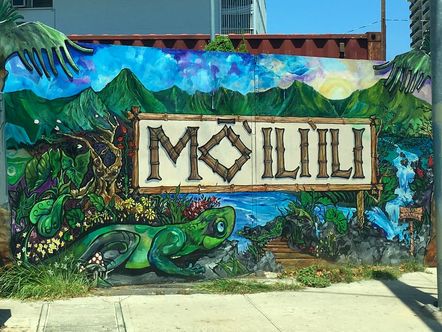 Colorful street art in Waikiki. #streetart