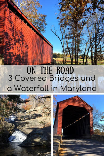 Fun day trip idea in the DC area to find 3 covered bridges and a waterfall in Frederick County, Maryland. 
