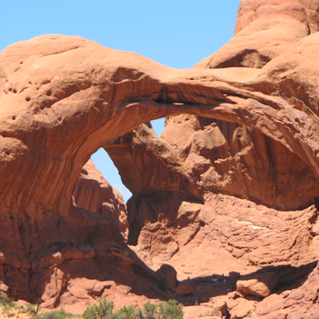 Just one of the amazing views at Arches National Park. Read more about visiting Arches, Bryce & Zion on the blog. 