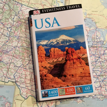 Travel books are a great place to start when planning a road trip. More on the blog - 7 Helpful Tips for Your Next Road Trip