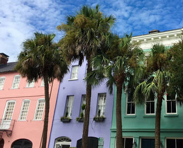 The colors found on Rainbow Row in Charleston will chase away your winter blues! Check out these 5 Getaways for a Winter Weekend Escape.