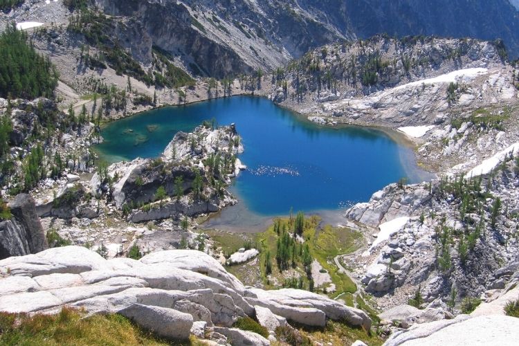 The Enchantments is a spectacular place for backpacking in Washington State. 