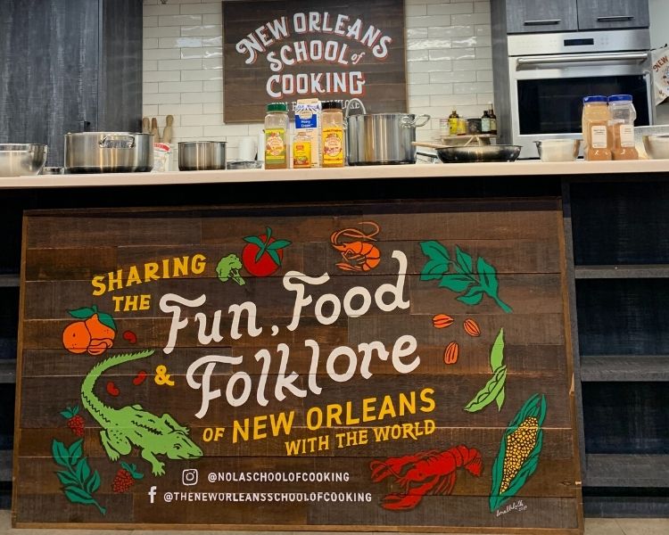 Enjoy a New Orleans School of Cooking Class in the French Quarter. 