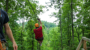 Everyone should go zip lining at least once in their life.  We had great fun at Wears Valley Zip Line Adventures in TN. 