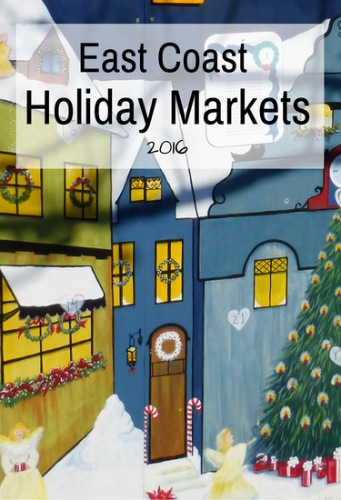 So much fun to visit festive holiday markets in December. Here are a few popular markets on the east coast.