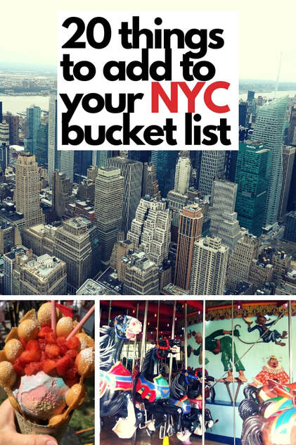 From food festivals to iconic sites, here are 20 things to add to your NYC Bucket List.