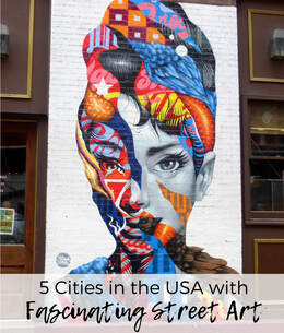 So many great cities in the USA for finding street, like the Wynwood Walls in Miami and the streets of Richmond, Virginia & Washington, DC. #streetart