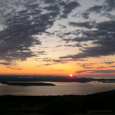 You have to get up early to see the sun rise from Cadillac Mountain, but the view is stunning!