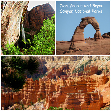 Beautiful Zion, Arches and Bryce Canyon National Parks. Part of an awesome road trip through the southwest. 
