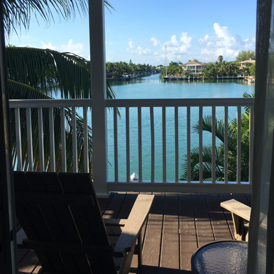 Amazing villa view at Hawks Cay Resort in the Florida Keys. 