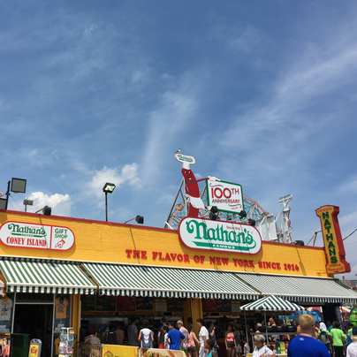 Visiting Coney Island during A Slice of Brooklyn Pizza Tour. Add this fun tour to your NYC bucket list. 