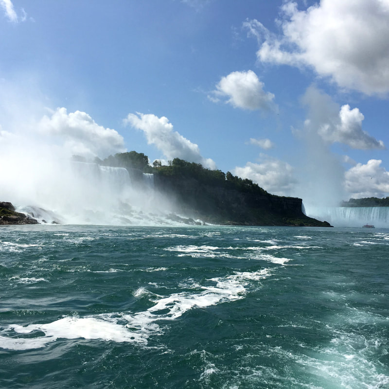 View of the falls from the Maid of the Mist | 6 Helpful Tips for a First Visit to Niagara Falls. #niagarafalls