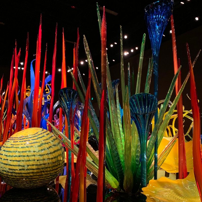The glass exhibition at Chihuly Garden & Glass | 4 Fun Things to Do in the Seattle Area 