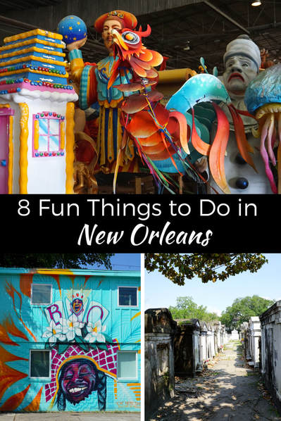 8 Fun Things to Do in New Orleans, including visiting Mardi Gras World! #visitneworleans