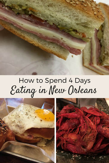 From beignets & donuts, to boiled crawfish & grilled oysters, here's how to spend 4 days eating in New Orleans. 