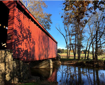 Loys Station Covered Bridge, Frederick County, Maryland. Great day trip to see 3 covered bridges. 