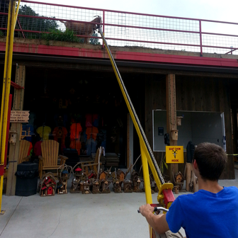 Classic roadside attraction - feeding the goats on the roof! One of 8 cool things to do with teens in Pigeon Forge, TN. 