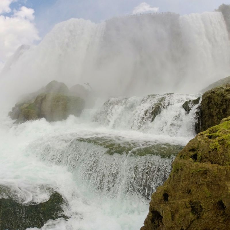 Don't miss the Cave of the Winds tour from the American side of Niagara Falls. So close to the falls! Check out 6 tips for a first time visit to Niagara Falls. 