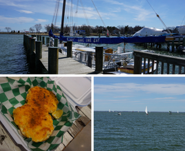 Lunch at the Annapolis Maritime Museum and the best views of the bay in Annapolis, Maryland. 