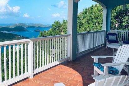 Lovely views from our rental home on St. John. 