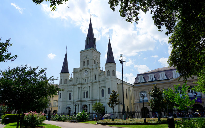 You can't miss the iconic St. Louis Cathedral in New Orleans, but make sure you take a peek at the inside. Check out 8 fun things to do while you are visiting. #visitneworleans
