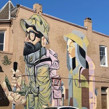 One of the 100 murals to be found in Richmond, VA | 5 Cities in the USA with Fascinating Street Art #streetart