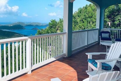 Lovely views from our rental home on St. John.