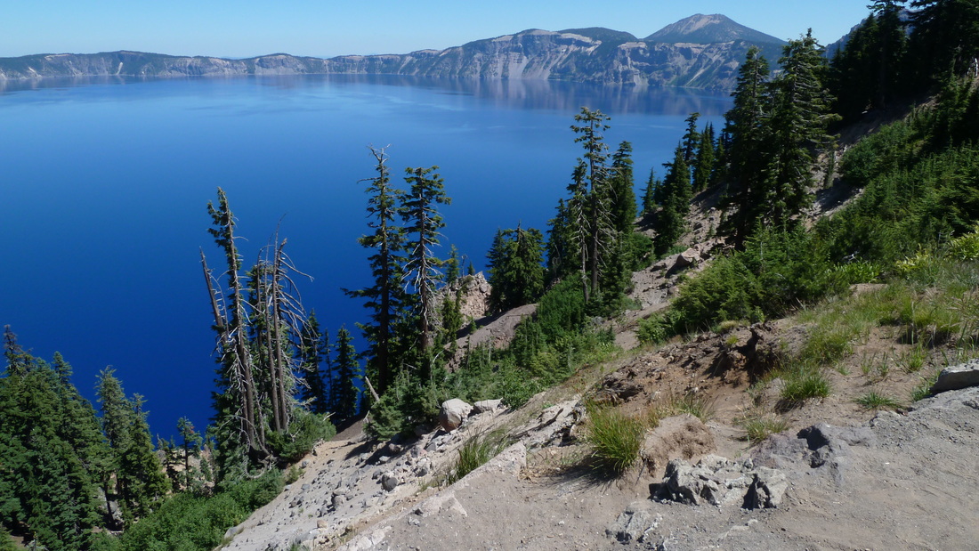 Stunning Crater Lake National Park with some of the bluest water I have ever seen.