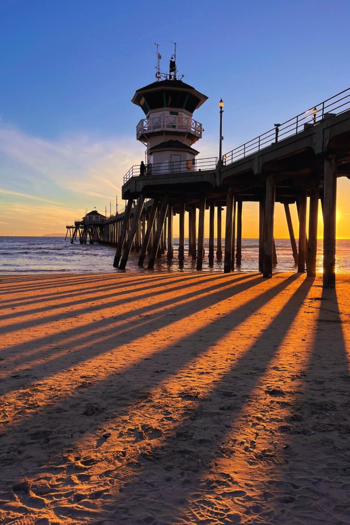 Sunset on Huntington Beach - 6 Free or Cheap Things to Do in Southern California