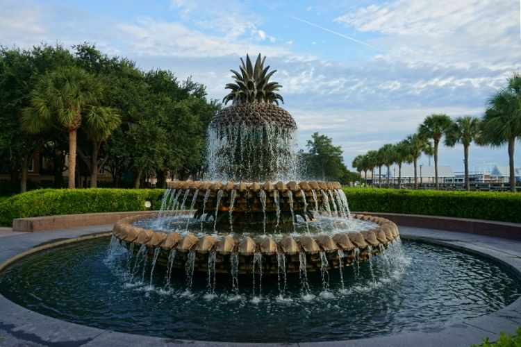 Pineapple Fountain Charleston SC
