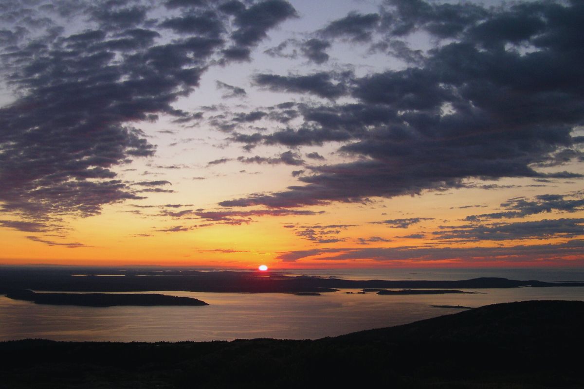 sunrise over the water - Boston and Coastal Maine Road Trip